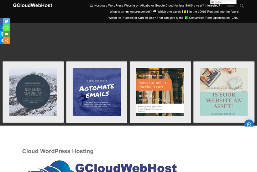 Web Host and Cloud Provider GCloudWebHost to Make Website Hosting Cheaper